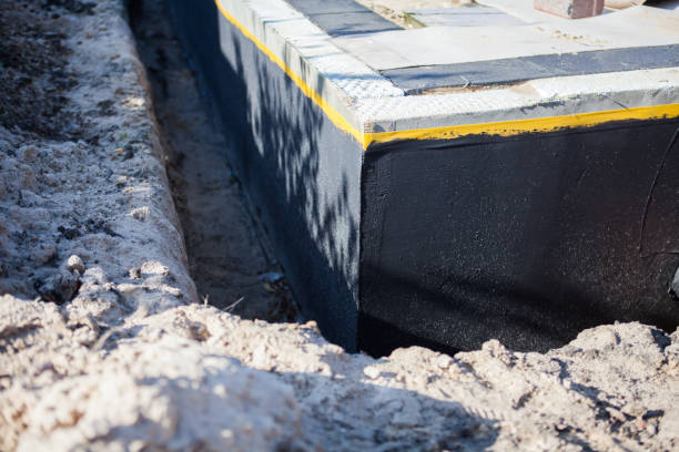 Residential Wet Basement Repair installation at a Ellettsville, IN home by SJ Waterproofing Pros