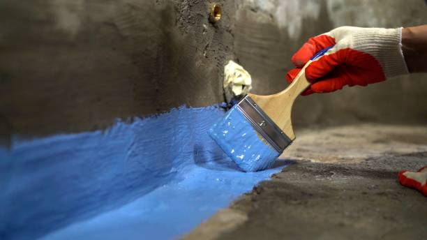 Commercial Wet Basement Repair project at a Ellettsville, IN business property by SJ Waterproofing Pros